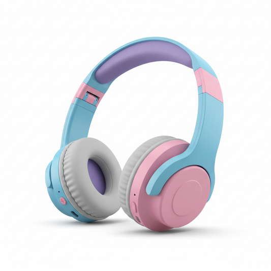 Colorful wireless headphones for kids