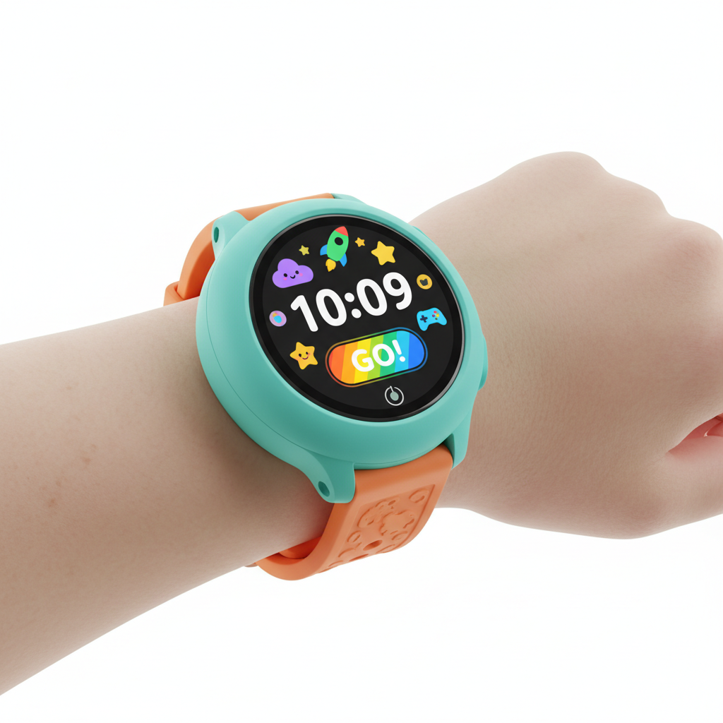 Smart watch on child's wrist