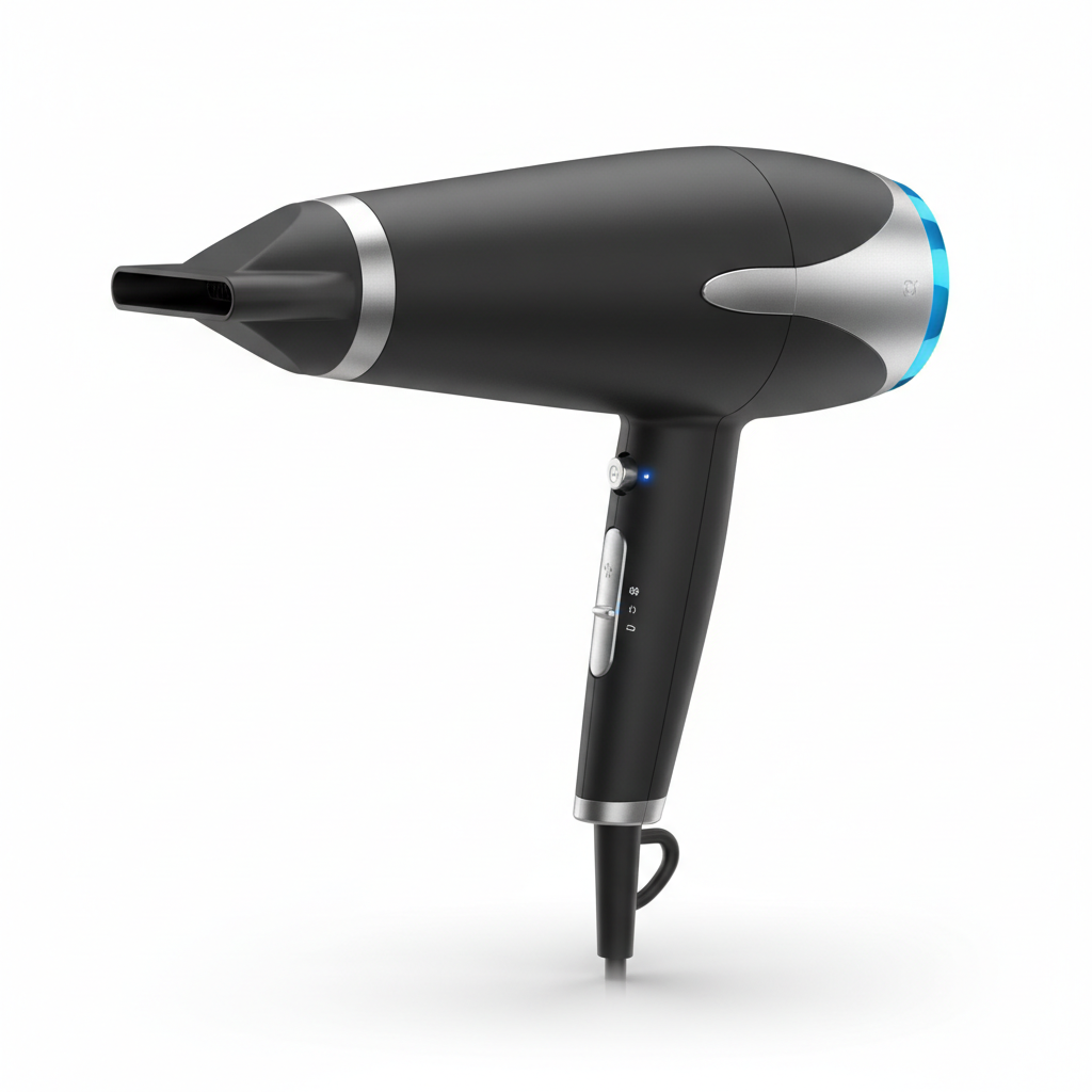 Professional hair dryer product photo